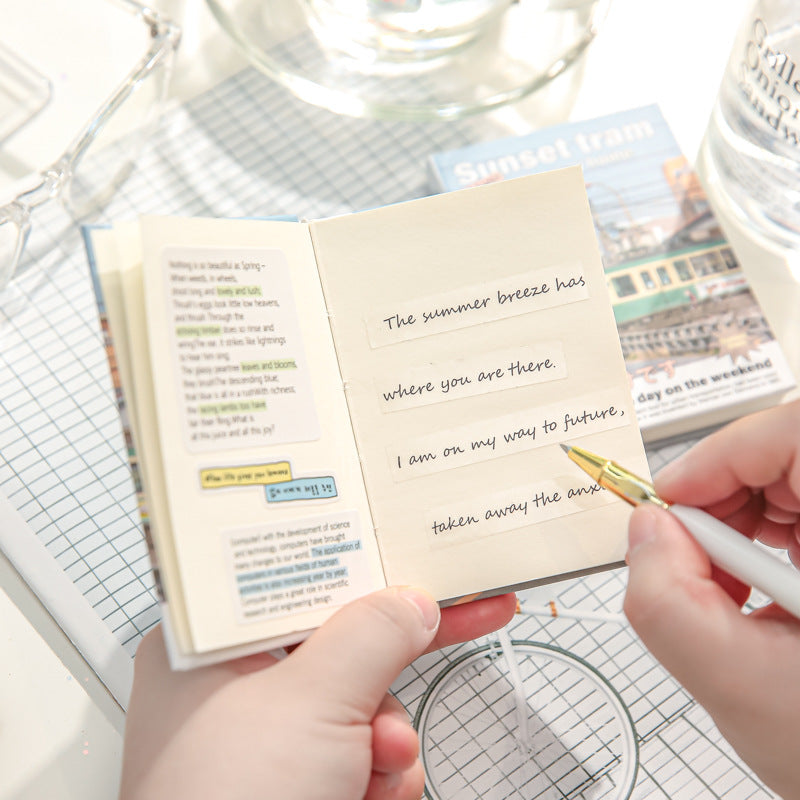 Portable Literary Style Mini Portable Notebook