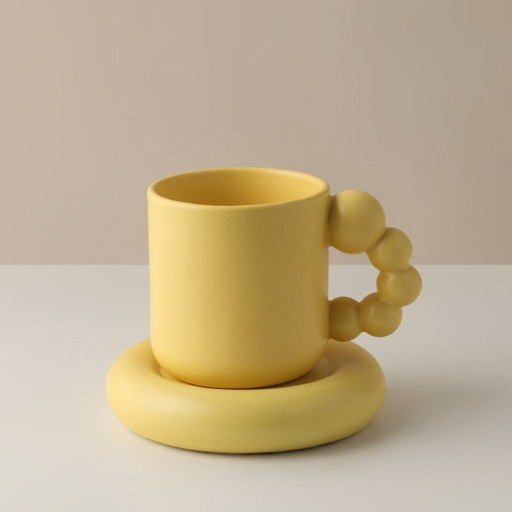 Candied Ceramic Ball Handle Mug