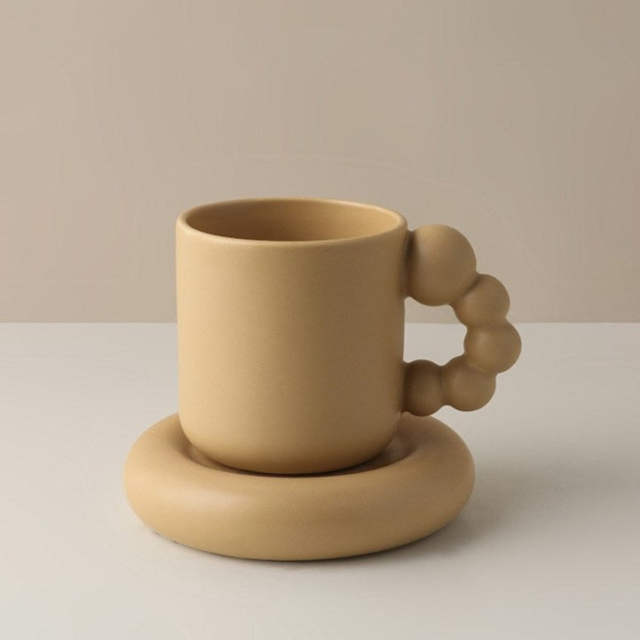 Candied Ceramic Ball Handle Mug