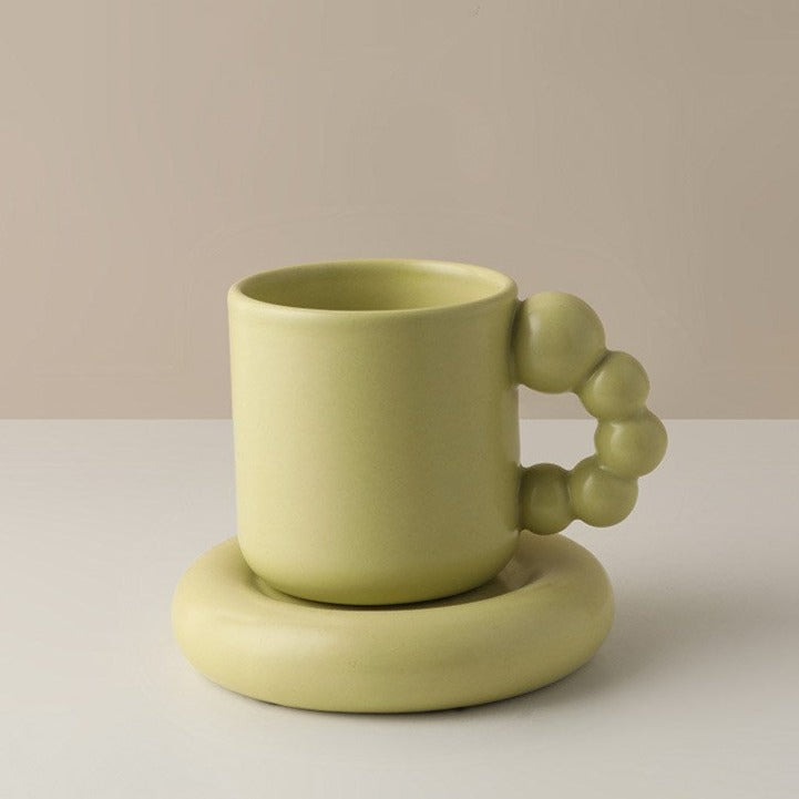 Candied Ceramic Ball Handle Mug