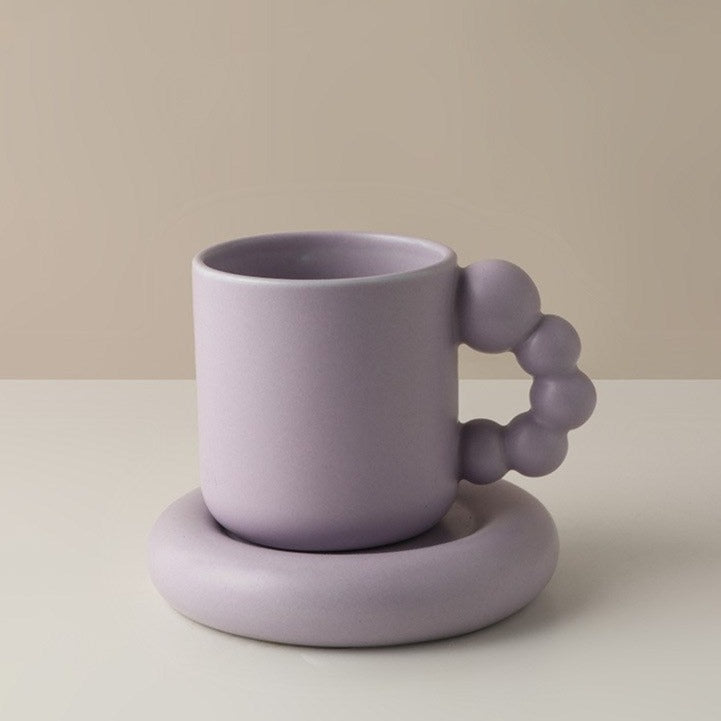 Candied Ceramic Ball Handle Mug