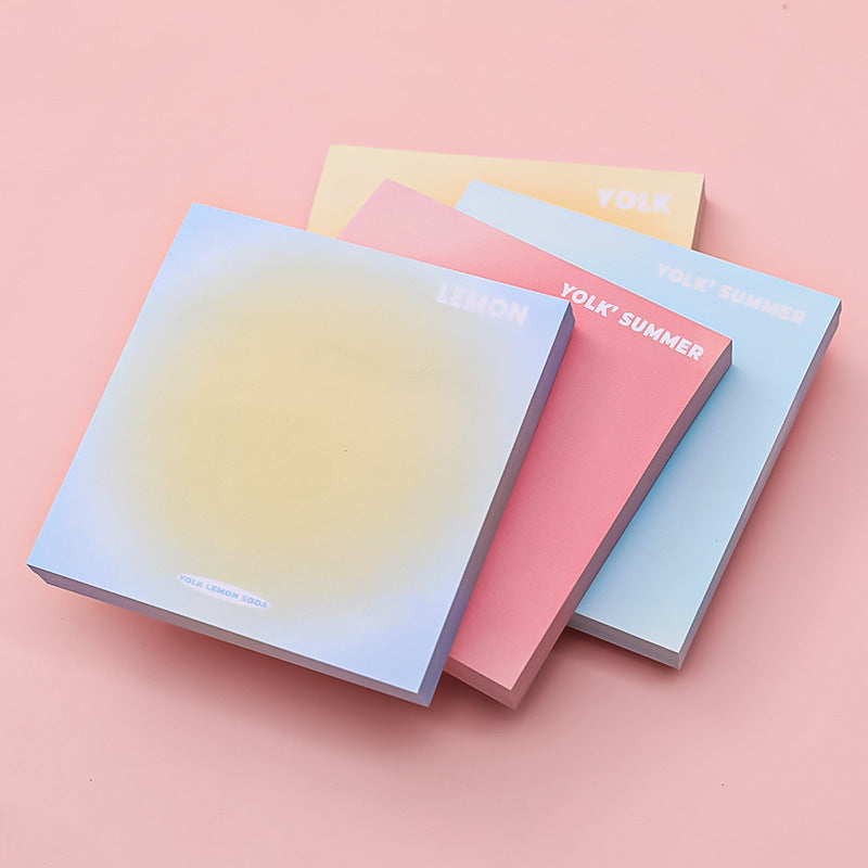 Egg Yolk Gradient Sticky Notes