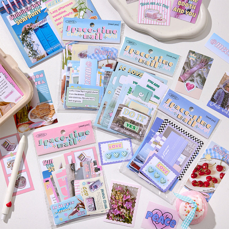 Korean Aesthetics Pastel Sticker Set