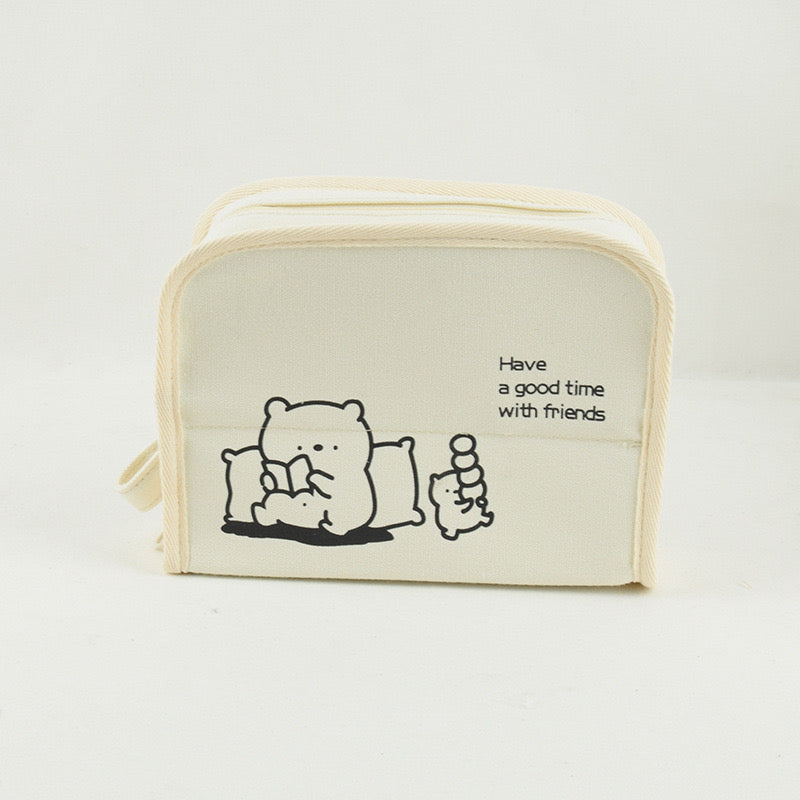 Bear and Bunny Wonder: Large Capacity Pencil Case