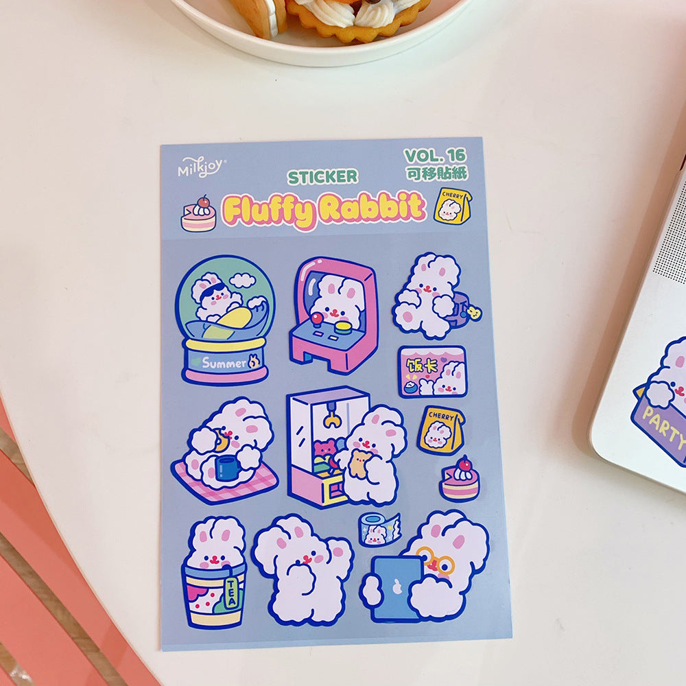 Fluffy Rabbit Sticker Pack