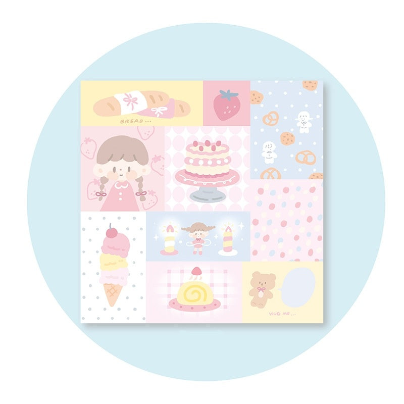 Sweet Dessert & Cozy Afternoon Notepad Set