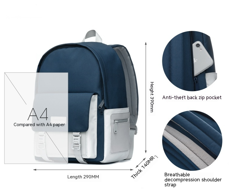 Mr.ace Homme Minimalist Explorer: Large Capacity Backpack