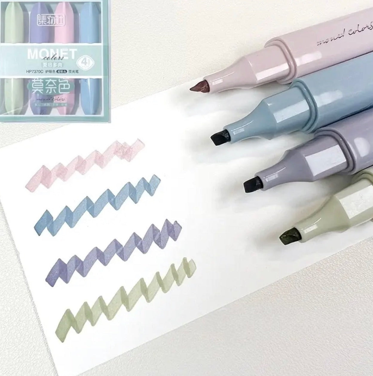 Monet Series Highlighter Markers Set