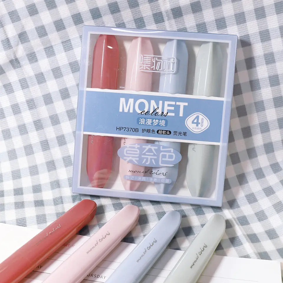 Monet Series Highlighter Markers Set