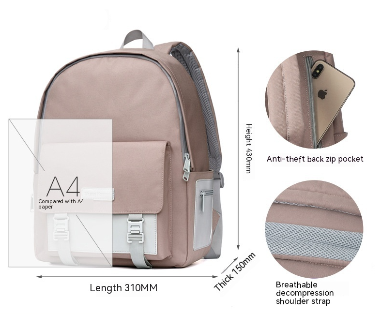 Mr.ace Homme Minimalist Explorer: Large Capacity Backpack