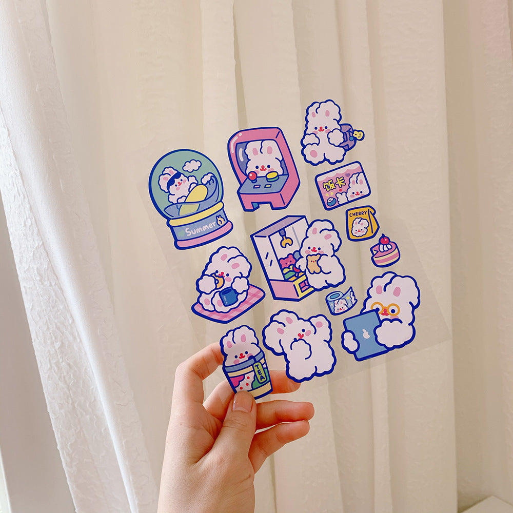 Fluffy Rabbit Sticker Pack