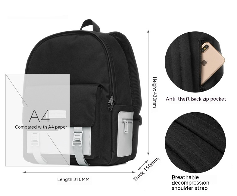 Mr.ace Homme Minimalist Explorer: Large Capacity Backpack