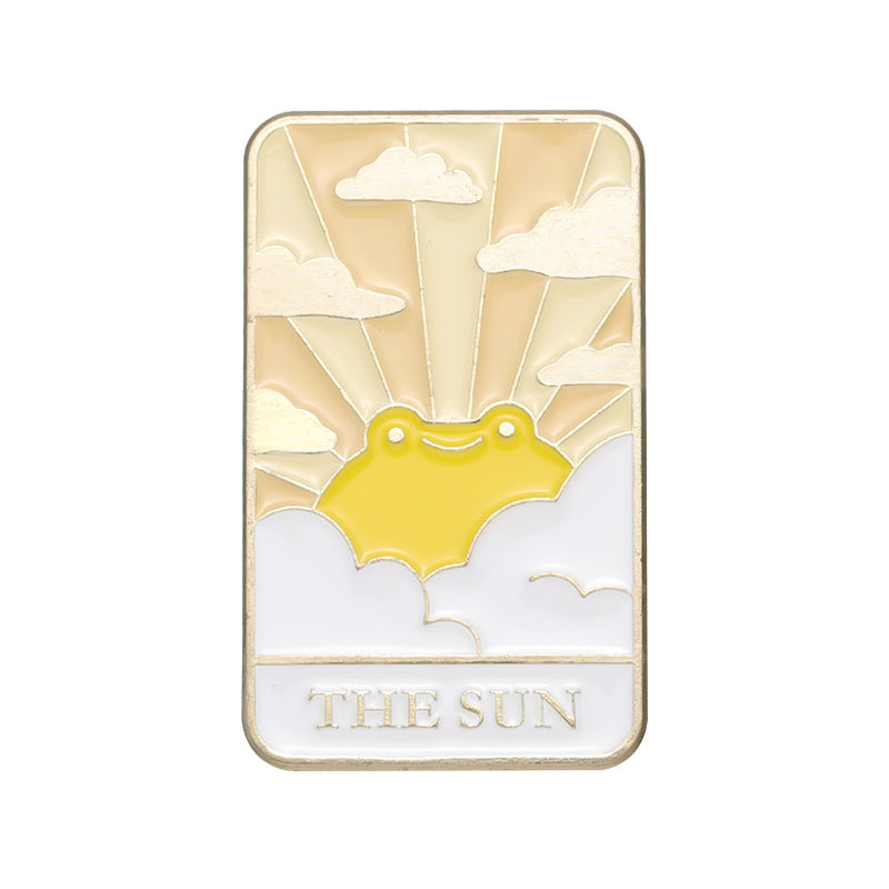 Mystic Frog Tarot Enamel Brooch