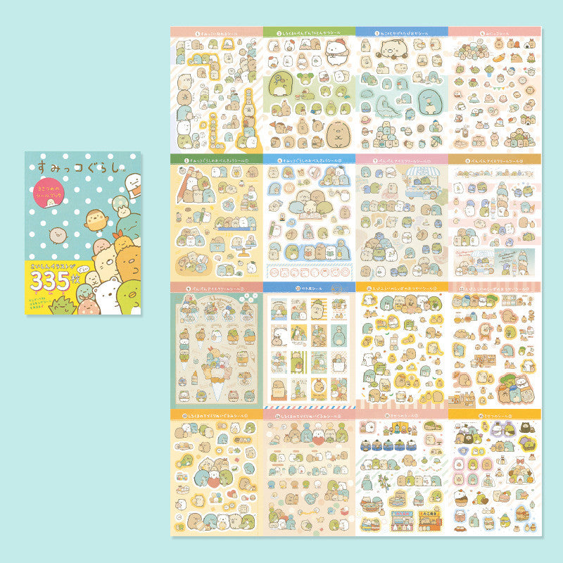 Kawaii Sumikko Gurashi Stickers Book - 16 sheets