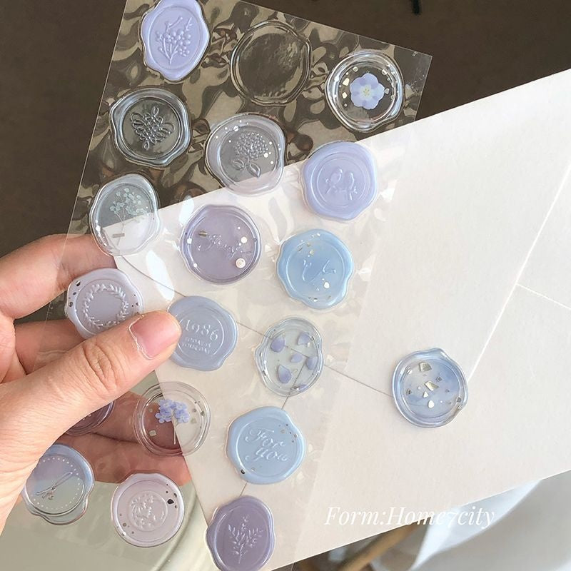 Vintage Sealed: Wax Seal Sticker Collection