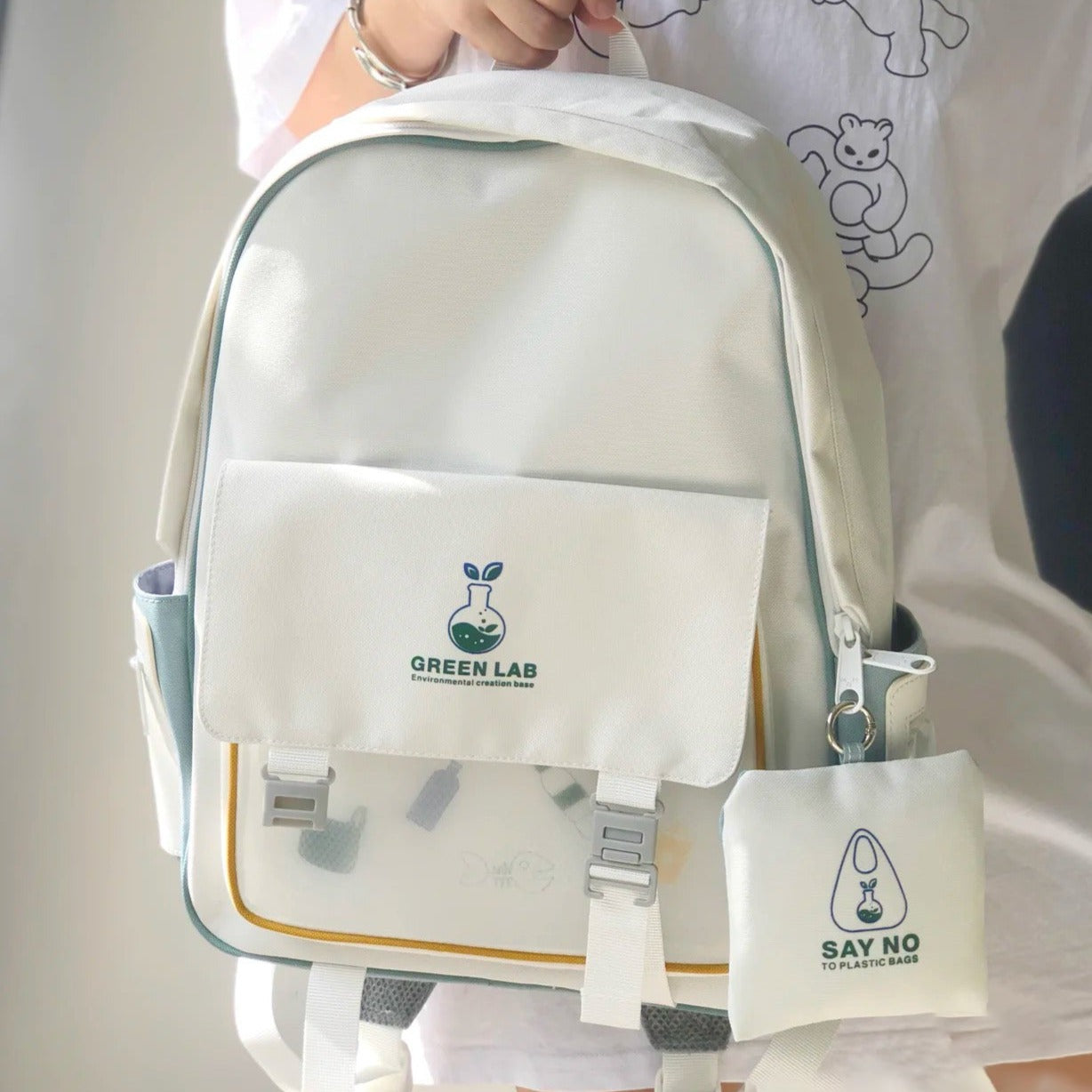 Mr.ace Homme Green Lab Collection Backpack