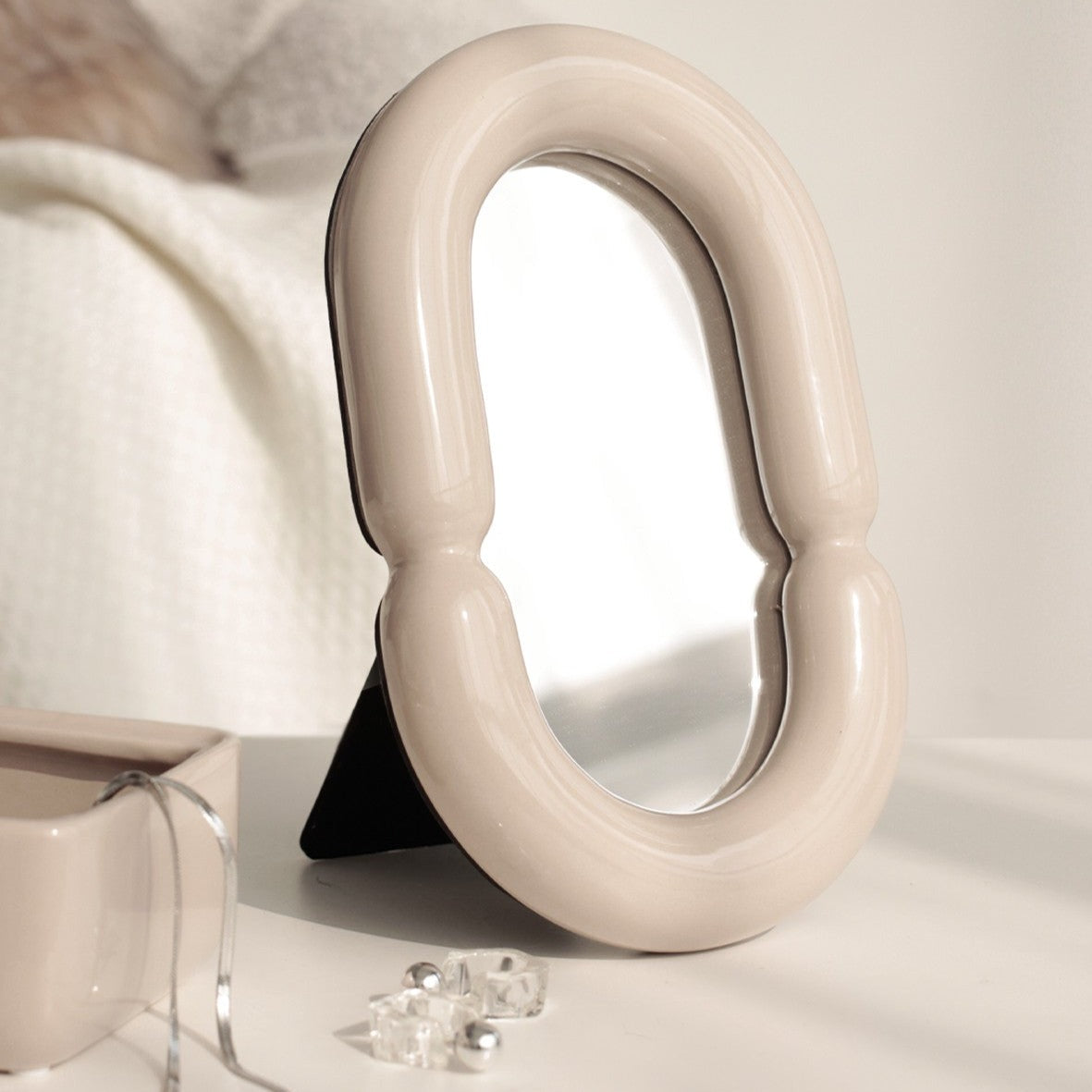 Blob Ceramic Desktop Mirror