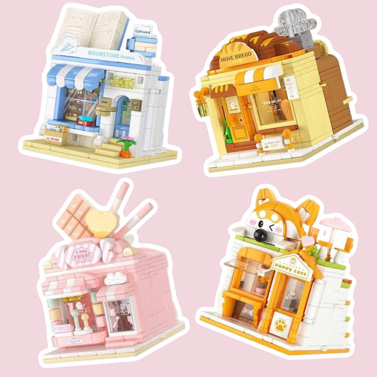 Mini Shop Building Block Set