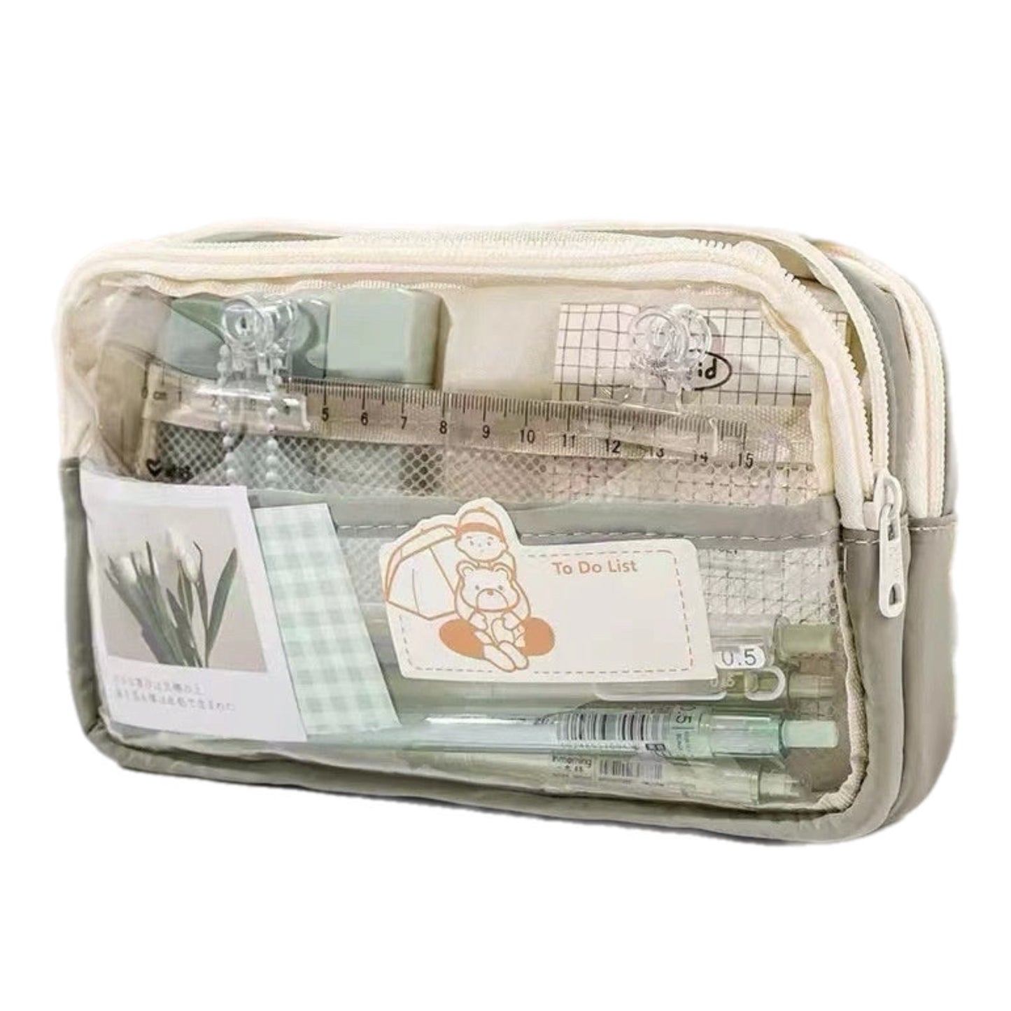 Clear Stack Pencil Case