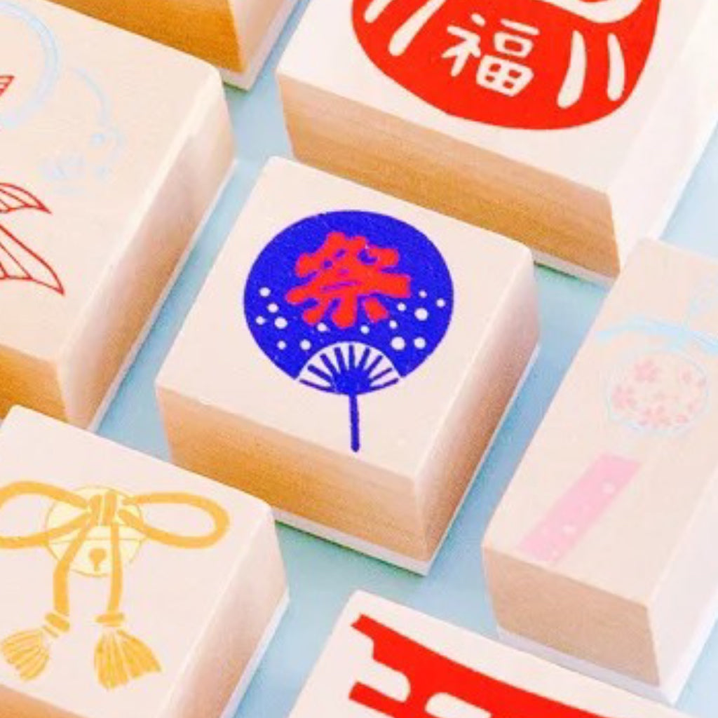 Japanese Craftique Wooden Stamp Collection