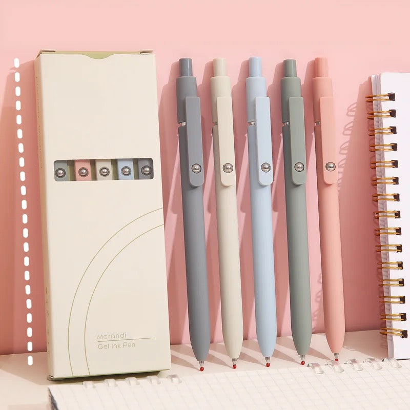 RetroScribe Morandi Gel Pen Set