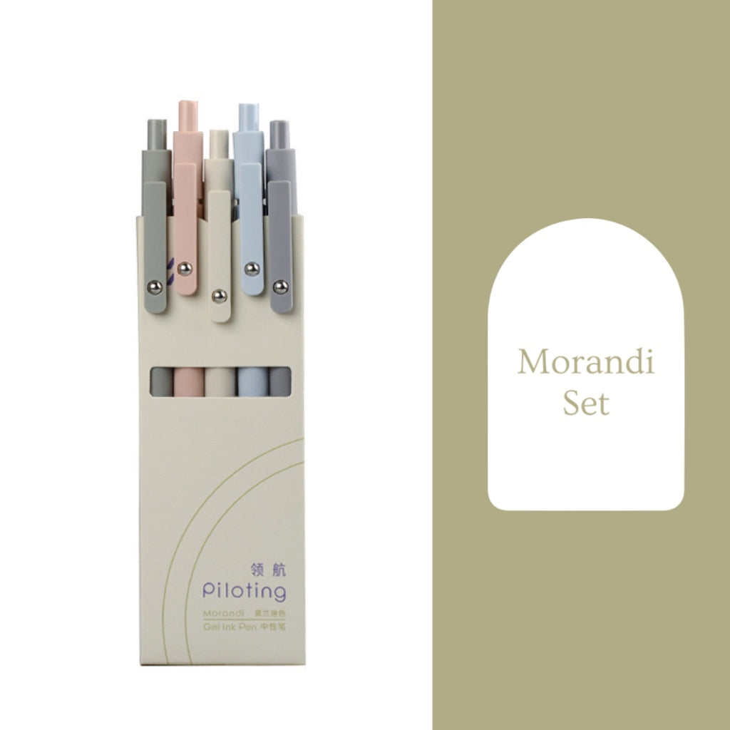 RetroScribe Morandi Gel Pen Set