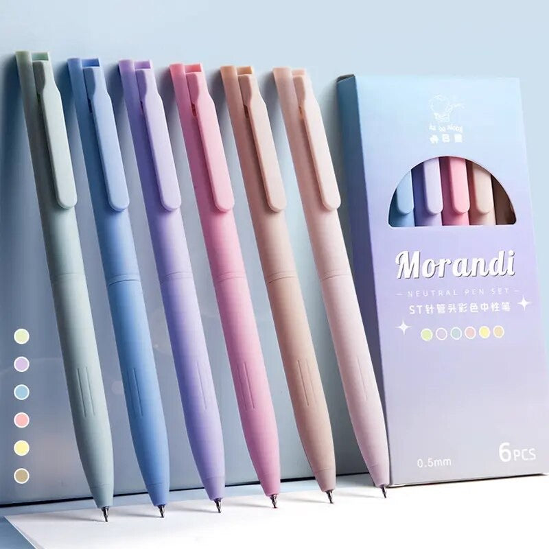 Pastel Aura Morandi Pen Set - Quick-Dry, Multicolour Magic