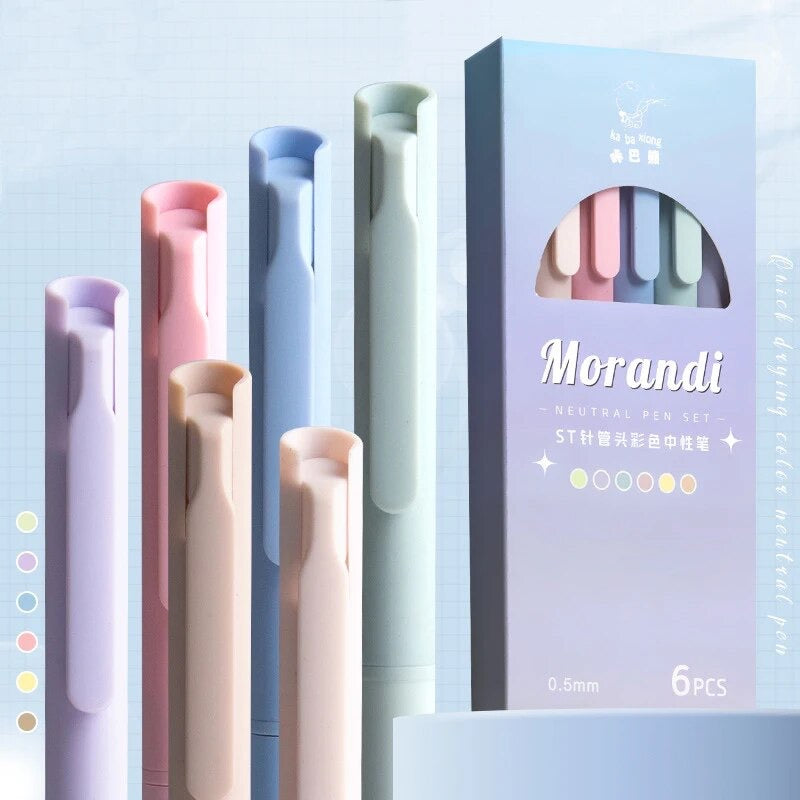 Pastel Aura Morandi Pen Set - Quick-Dry, Multicolour Magic