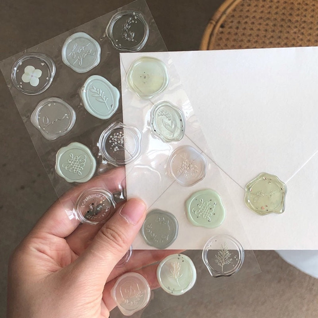 Vintage Sealed: Wax Seal Sticker Collection