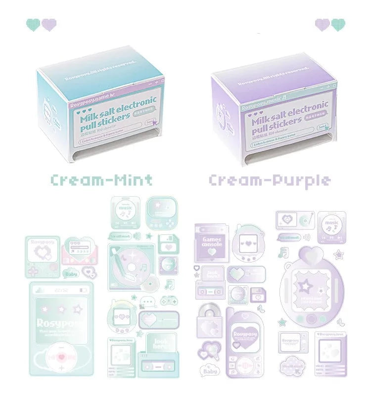 Creamy Delight: Stickers Dispenser Box