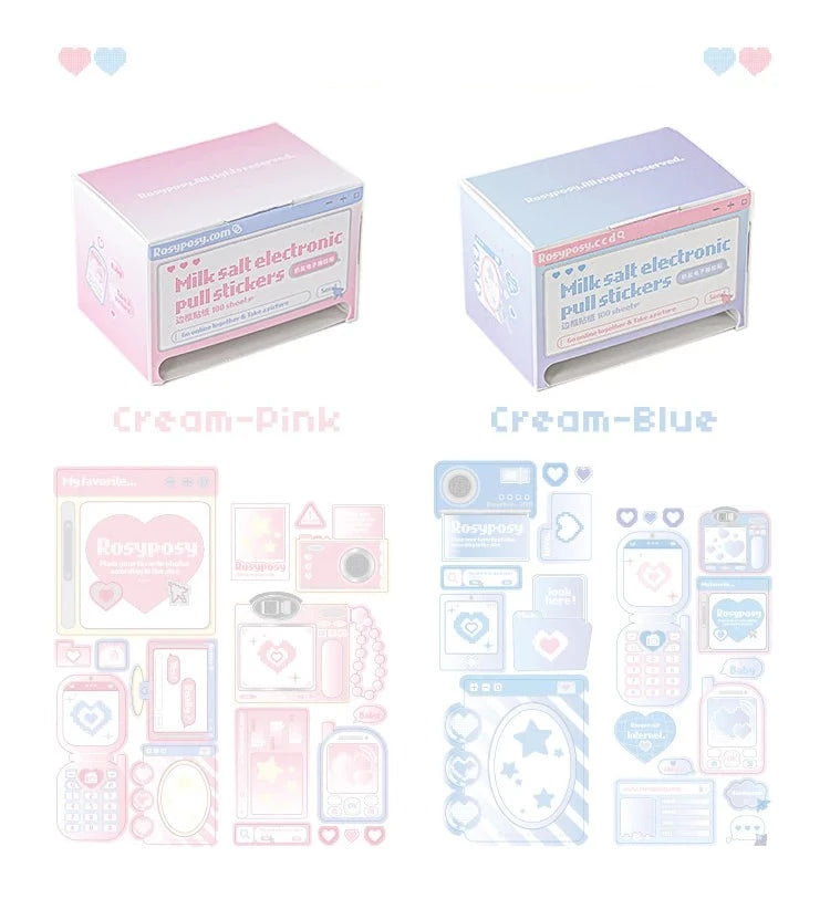 Creamy Delight: Stickers Dispenser Box