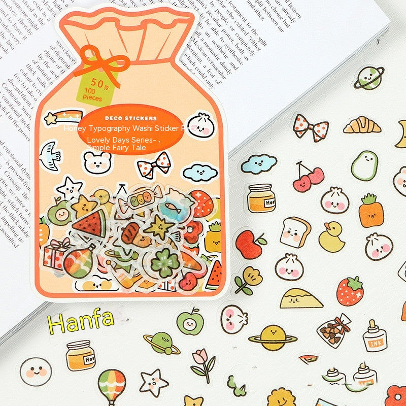 Cute Days Sticker Packet - 100 Piece Set