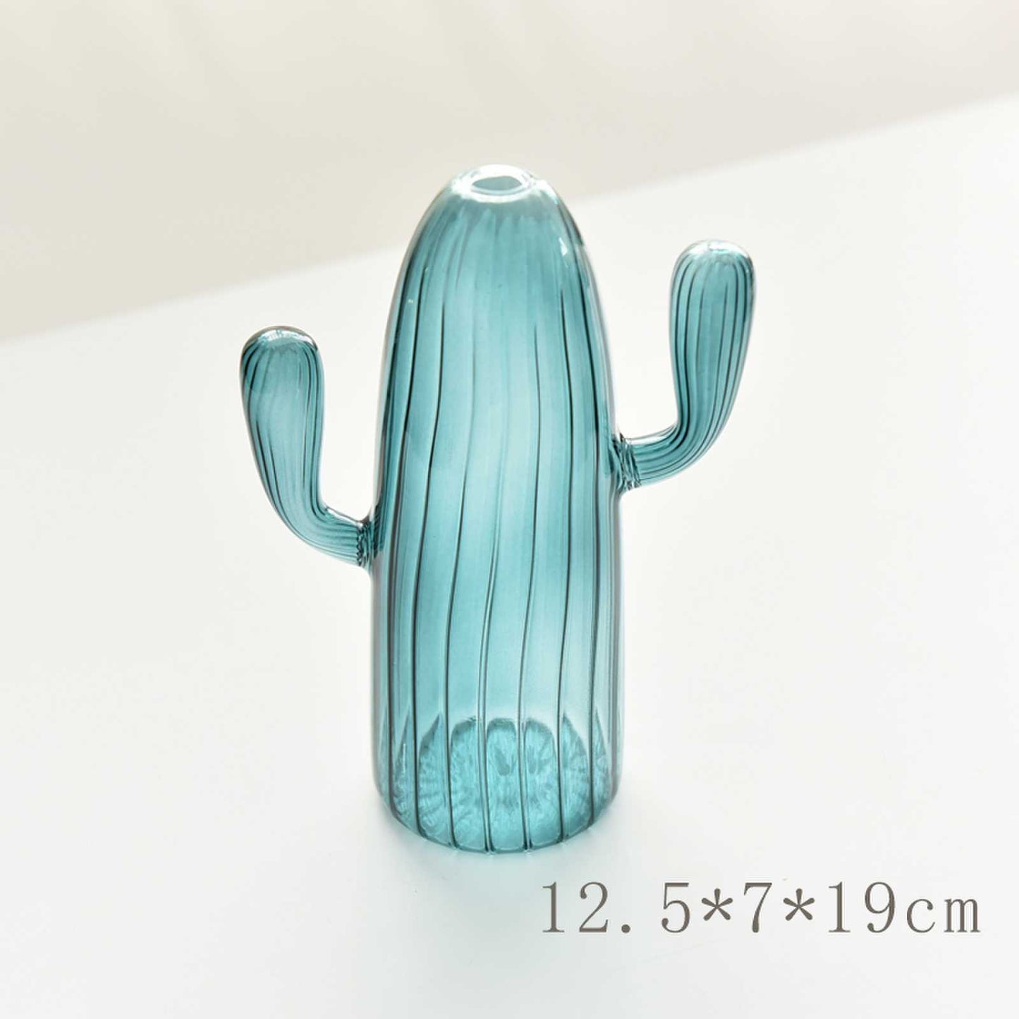 DesertBloom Modern Cactus Glass Vase Collection