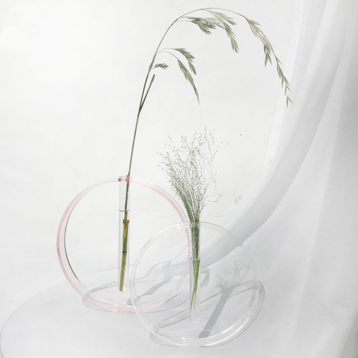 Clear Acrylic Vase - Minimalist Decorative Ornaments