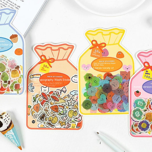 Cute Days Sticker Packet - 100 Piece Set