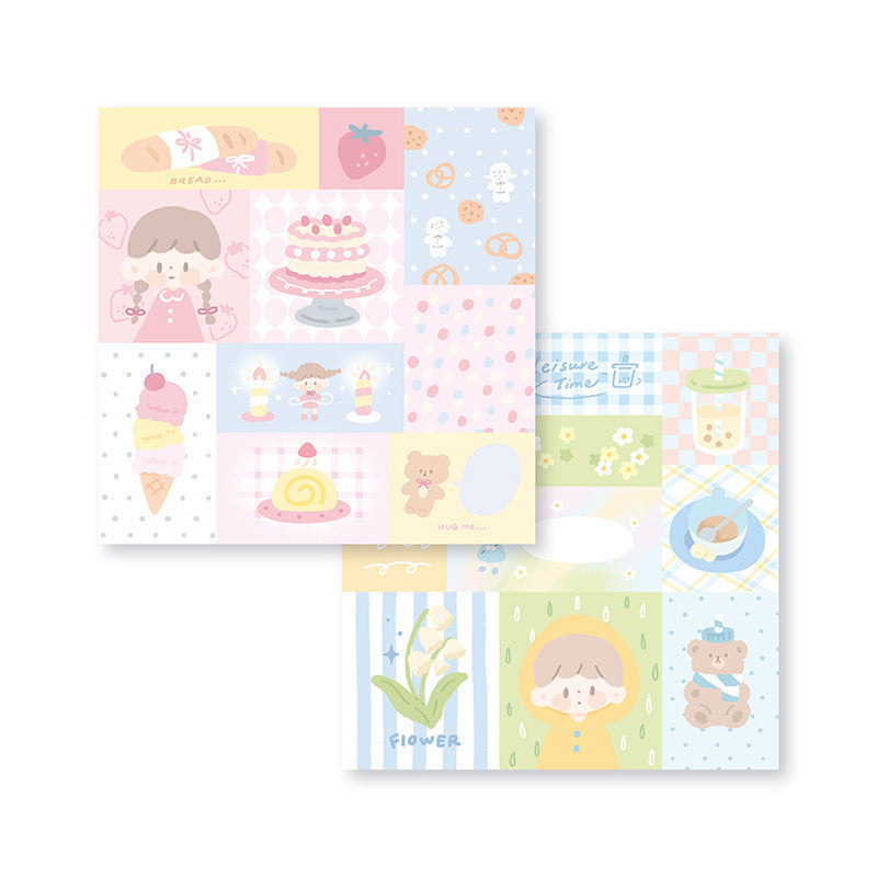 Sweet Dessert & Cozy Afternoon Notepad Set