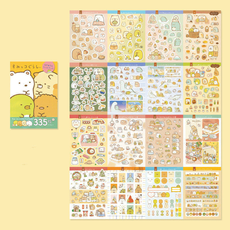 Kawaii Sumikko Gurashi Stickers Book - 16 sheets