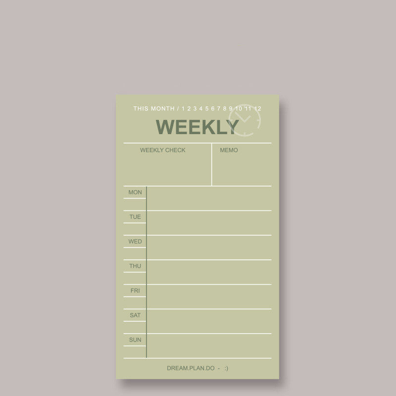 VersaPlan: Colourful Compact Post-it Daily Planner