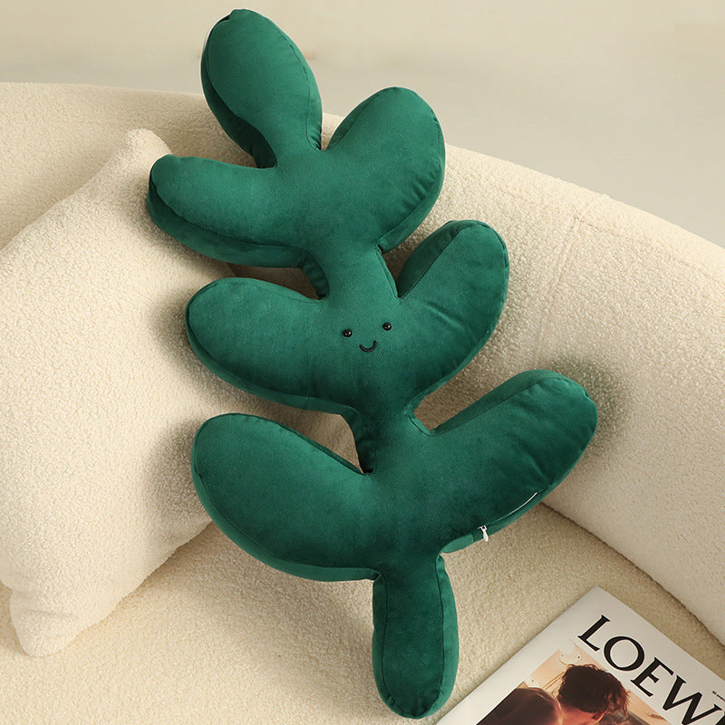 Leafy Embrace: Plant Pillow